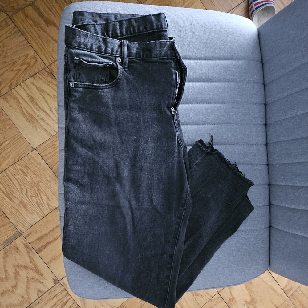 Gap - Washed Black Size 33 Women's Girlfriend Jean